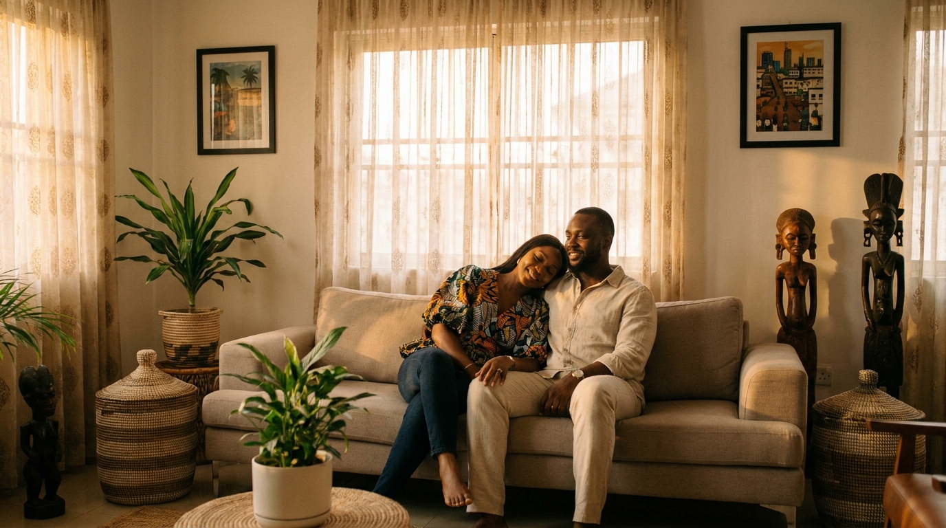 A modern Nigerian home — warm and peaceful